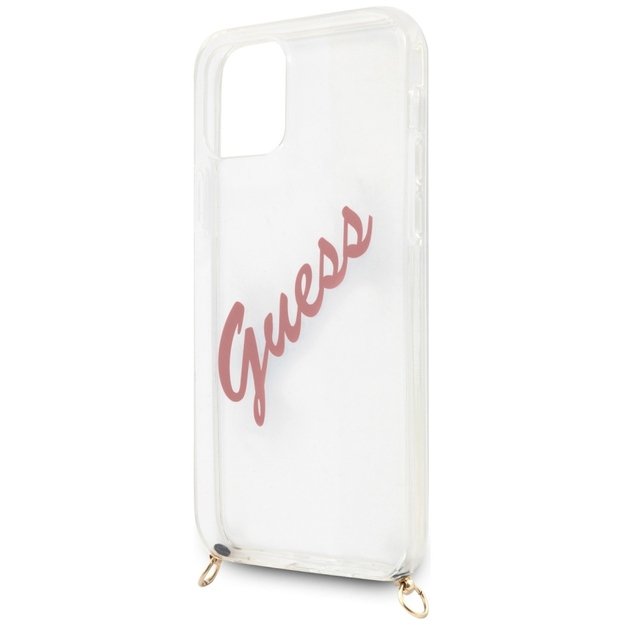 Guess Script Vintage iPhone 12 Pro Max 6.7&quot  Case - Pink 5