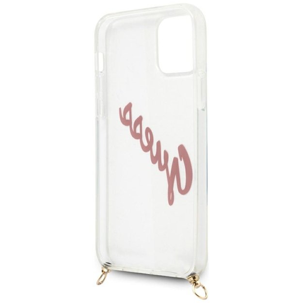 Guess Script Vintage iPhone 12 Pro Max 6.7&quot  Case - Pink 6