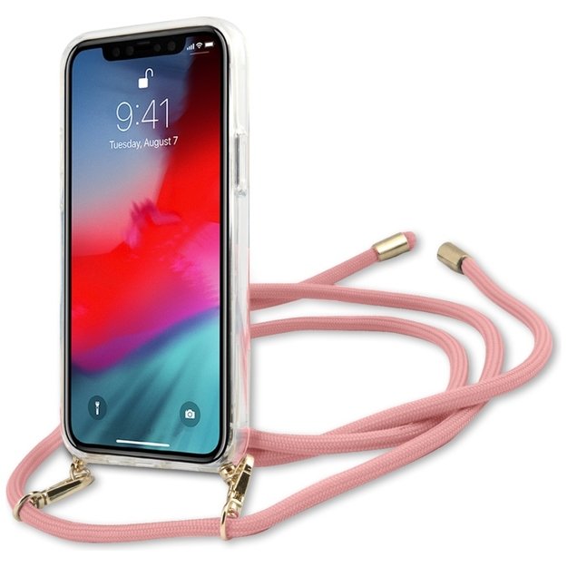 Guess Script Vintage iPhone 12 Pro Max 6.7&quot  Case - Pink 4