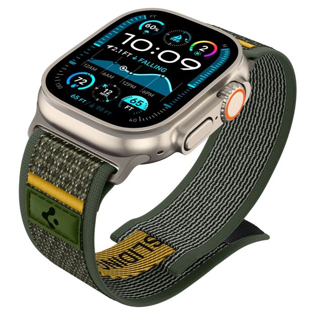 Spigen Athlex Air Strap for Apple Watch 44 / 45 / 46 / 49 mm - Green 8
