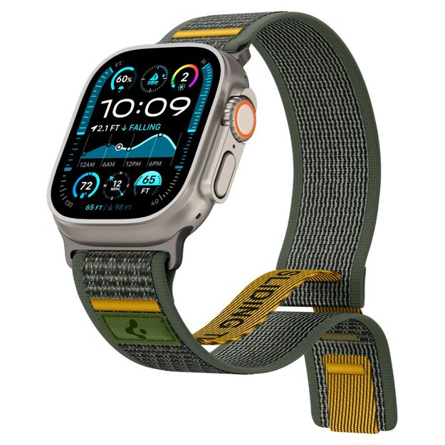 Spigen Athlex Air Strap for Apple Watch 44 / 45 / 46 / 49 mm - Green 9