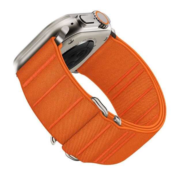 Tech-Protect Nylon Strap for Apple Watch 44 / 45 / 46 / 49 mm - Orange 2