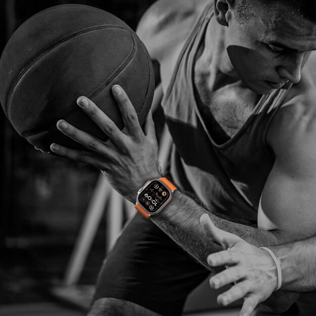 Tech-Protect Nylon Strap for Apple Watch 44 / 45 / 46 / 49 mm - Orange 6