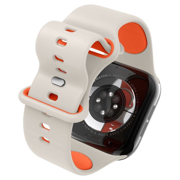 Spigen Nano Pop Strap for Apple Watch 44/45/46/49 mm - Beige-Orange 6