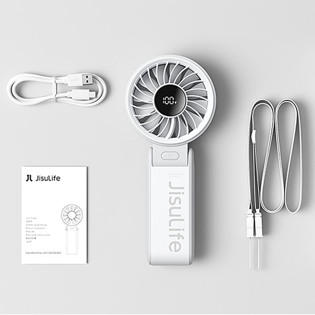 Jisulife Handheld Fan Life7 5000mAh Portable USB Fan - Gray 9