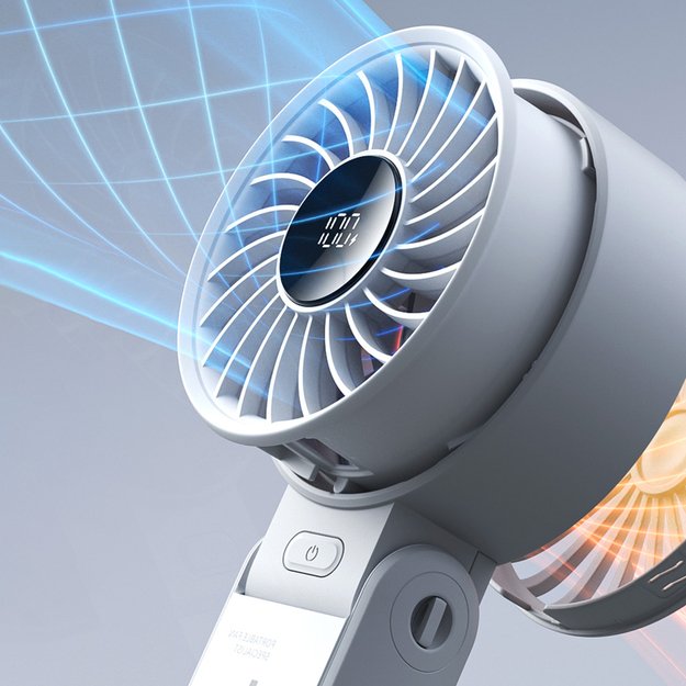 Jisulife Handheld Fan Life7 5000mAh Portable USB Fan - Gray 5