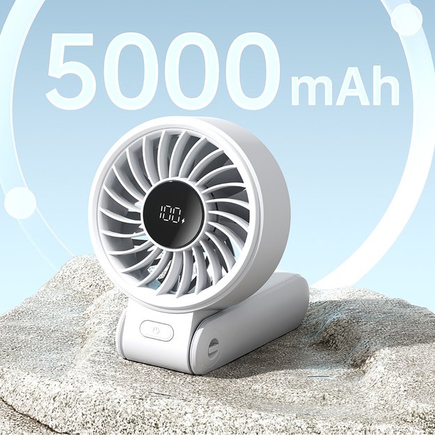 Jisulife Handheld Fan Life7 5000mAh Portable USB Fan - Gray 3