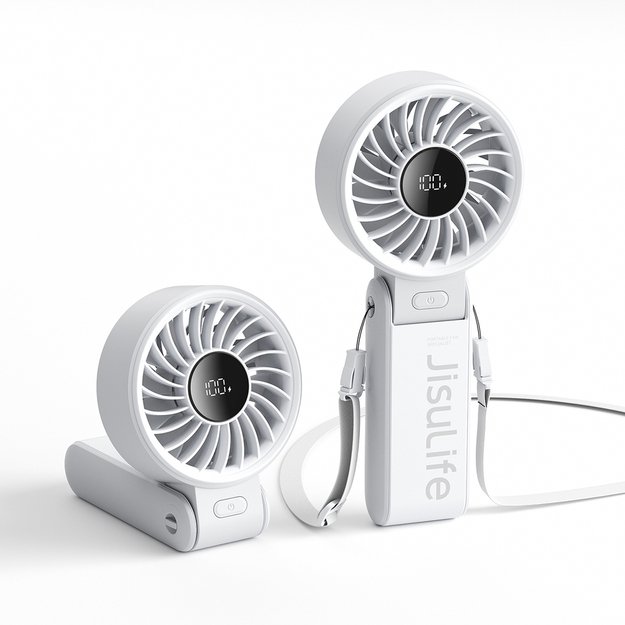 Jisulife Handheld Fan Life7 5000mAh Portable USB Fan - Gray 1