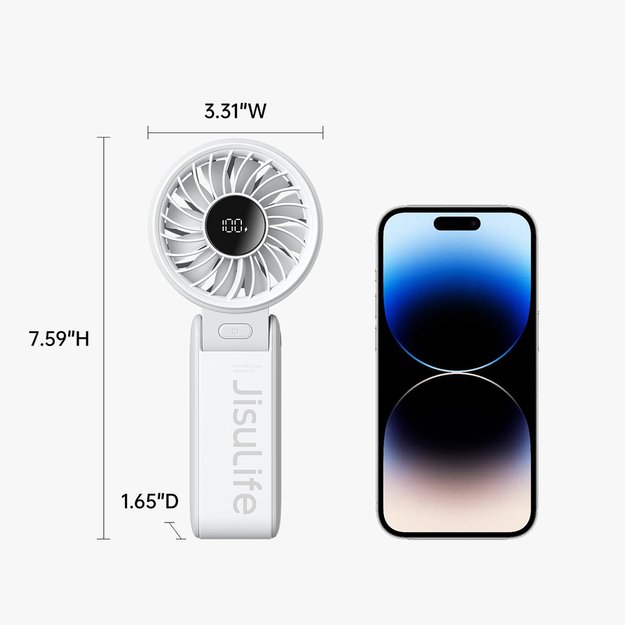 Jisulife Handheld Fan Life7 5000mAh Portable USB Fan - Gray 11