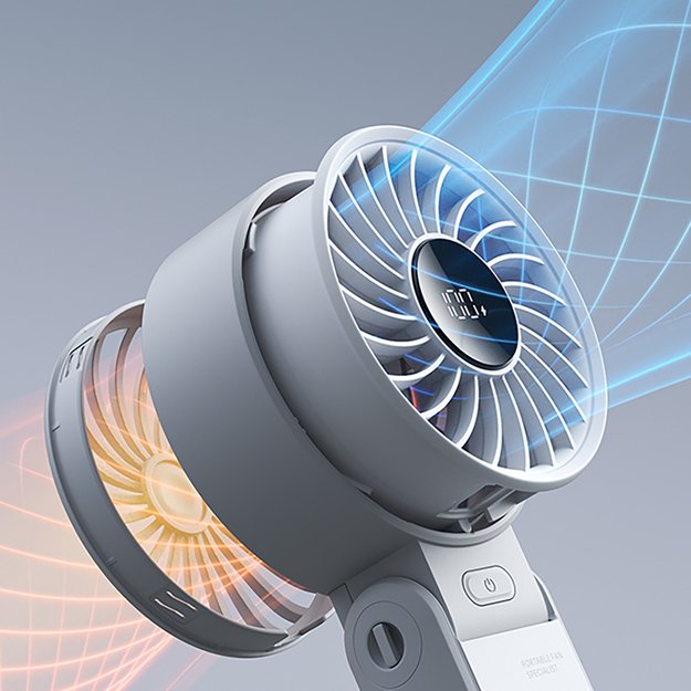 Jisulife Handheld Fan Life7 5000mAh Portable USB Fan - Gray 15