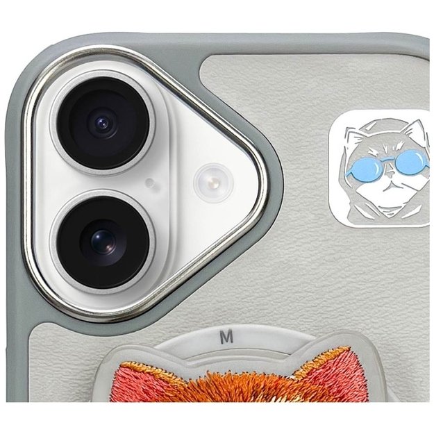 Nimmy Glasses Cool Cat MagSafe Case for iPhone 16 - Gray 5