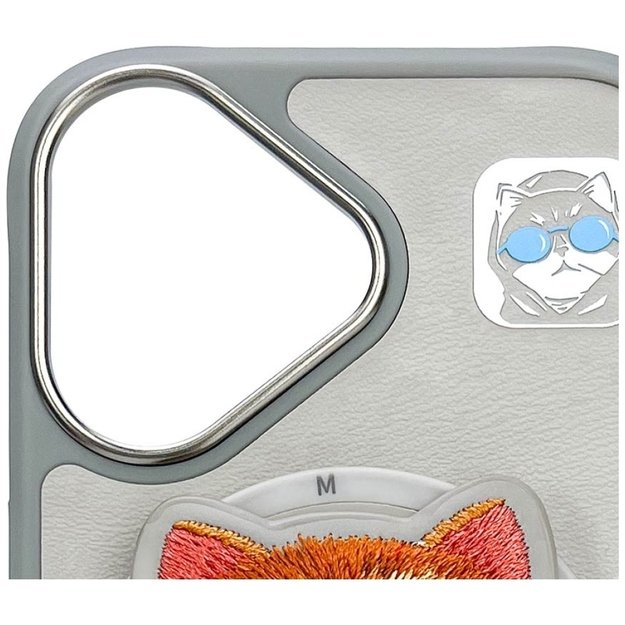 Nimmy Glasses Cool Cat MagSafe Case for iPhone 16 - Gray 6