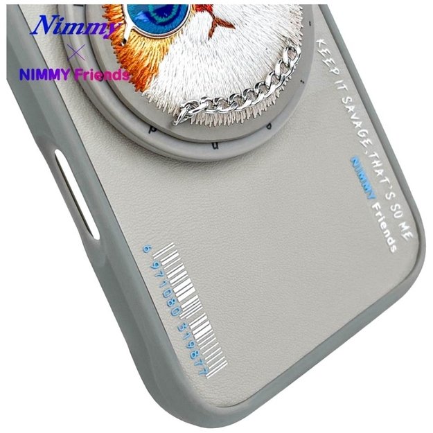 Nimmy Glasses Cool Cat MagSafe Case for iPhone 16 - Gray 11
