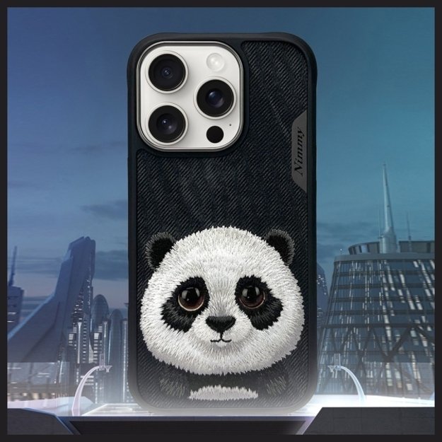 Nimmy Big Eyed Pet 2.0 Panda case for iPhone 16 Pro Max - black 7