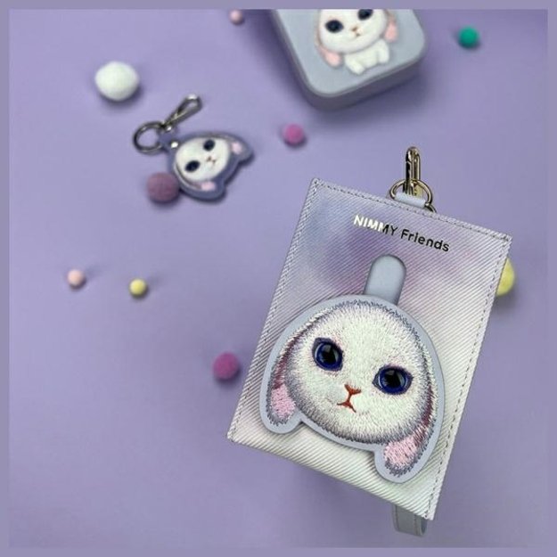 Nimmy Big Eyed Pet 2.0 Rabbit Wallet Card Holder - Purple 3