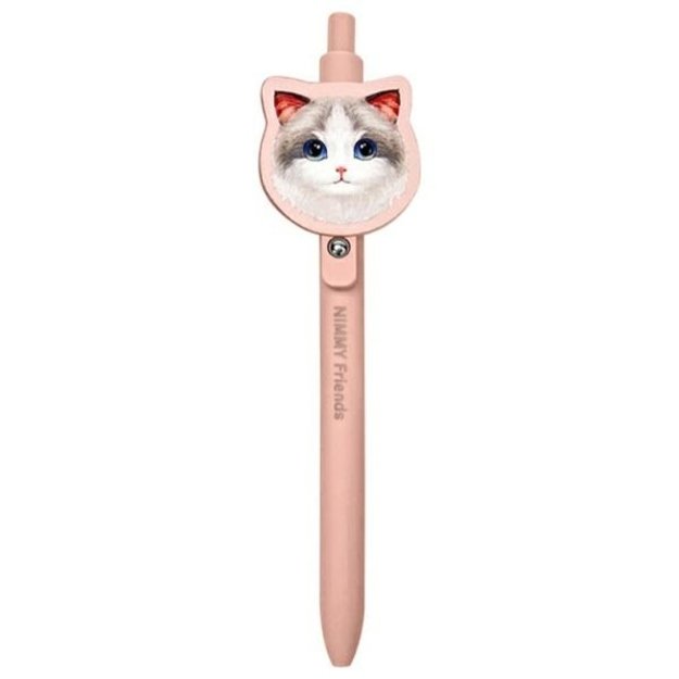 Nimmy 2in1 notebook + pen pink Big Eyed Pet 2.0 Cat set 2