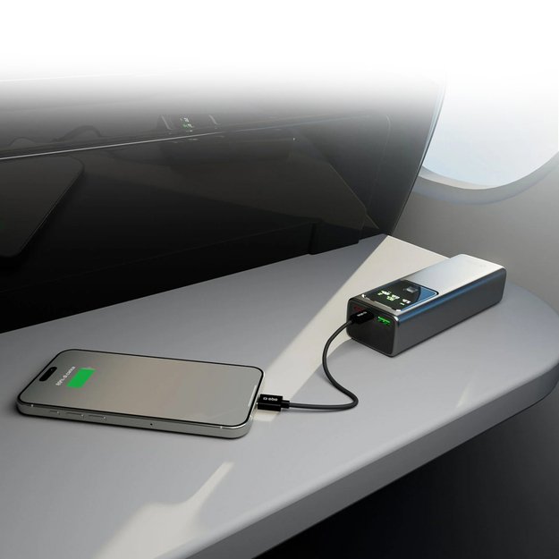 Powerbank SBS 20000mAh PD 100W with LCD display - gray 4