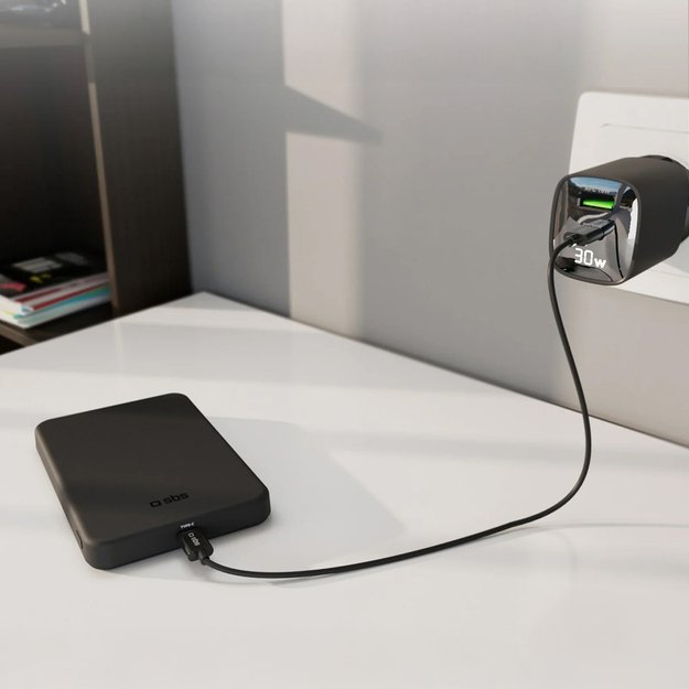 SBS Mag Power Qi2 5000 mAh Powerbank Compatible with MagSafe - Black 6