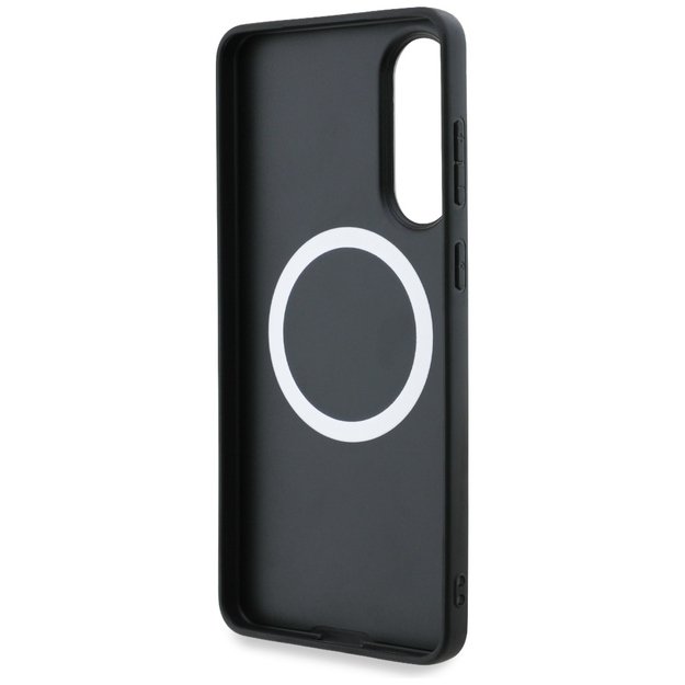 BMW Leather Oversized Stripes MagSafe case for Samsung Galaxy S25 Edge - black 6