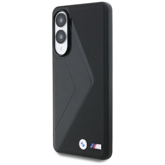 BMW Leather Oversized Stripes MagSafe case for Samsung Galaxy S25 Edge - black 1