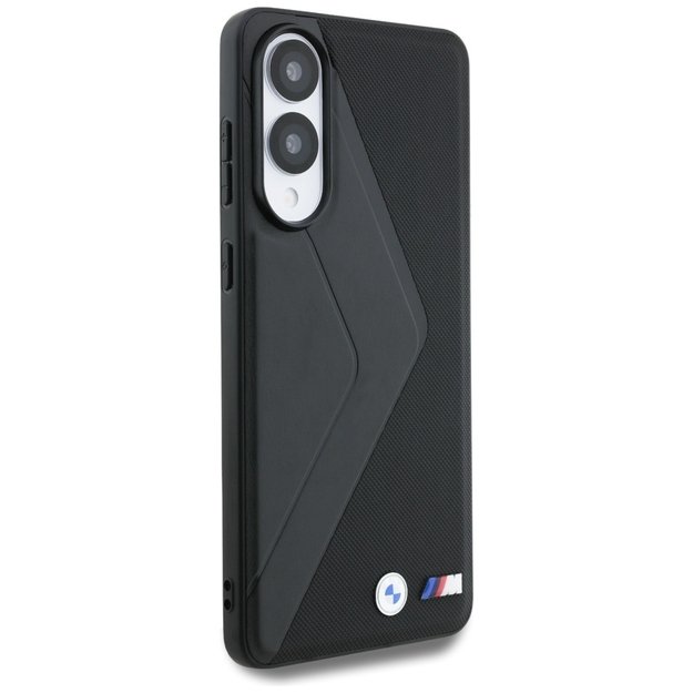 BMW Leather Oversized Stripes MagSafe case for Samsung Galaxy S25 Edge - black 3