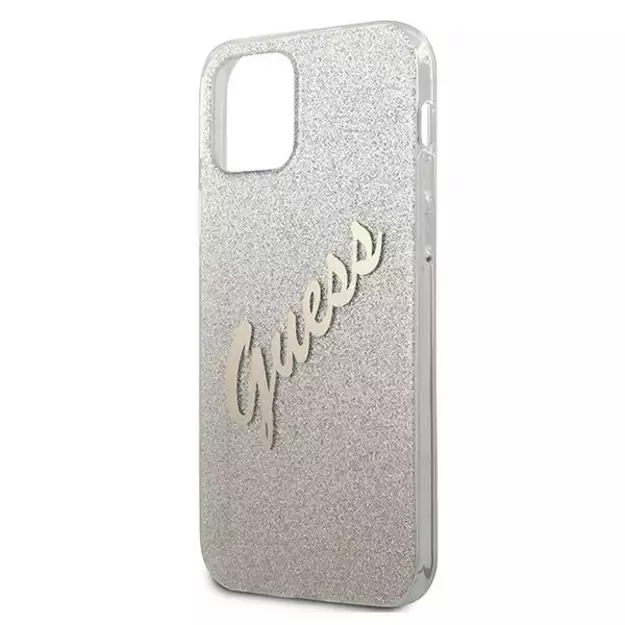 Guess GUHCP12SPCUGLSGO iPhone 12 mini 5.4&quot  gold/gold hardcase Glitter Gradient Script 5