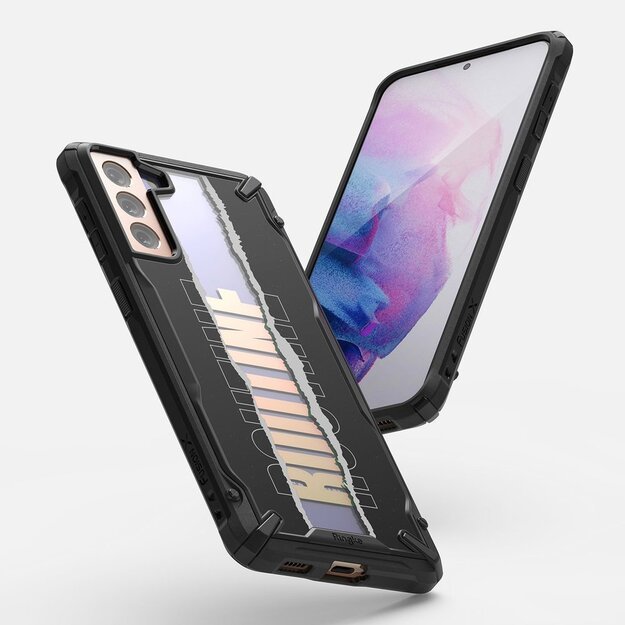 Ringke Fusion X Design durable PC Case with TPU Bumper for Samsung Galaxy S21+ 5G (S21 Plus 5G) black (Routine) (XDSG0054) 3