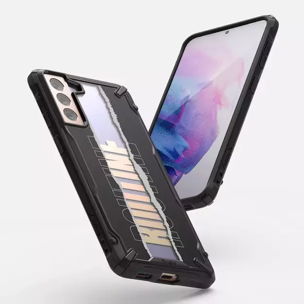 Ringke Fusion X Design durable PC Case with TPU Bumper for Samsung Galaxy S21+ 5G (S21 Plus 5G) black (Routine) (XDSG0054) 11