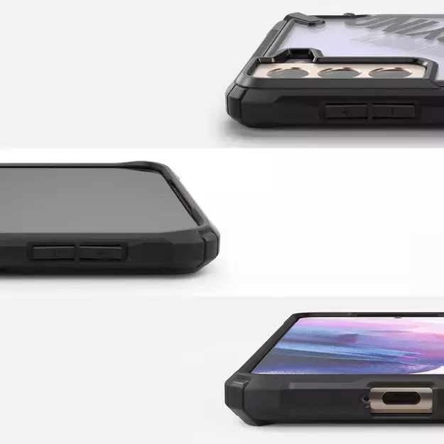 Ringke Fusion X Design durable PC Case with TPU Bumper for Samsung Galaxy S21+ 5G (S21 Plus 5G) black (Routine) (XDSG0054) 9