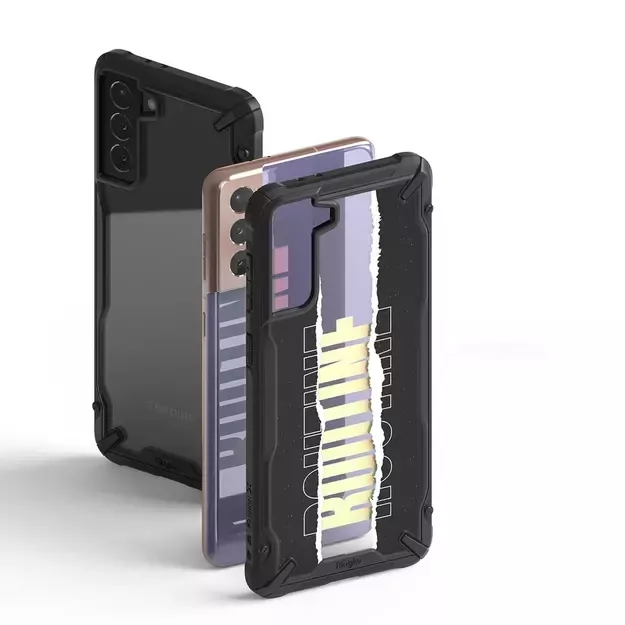 Ringke Fusion X Design durable PC Case with TPU Bumper for Samsung Galaxy S21+ 5G (S21 Plus 5G) black (Routine) (XDSG0054) 12