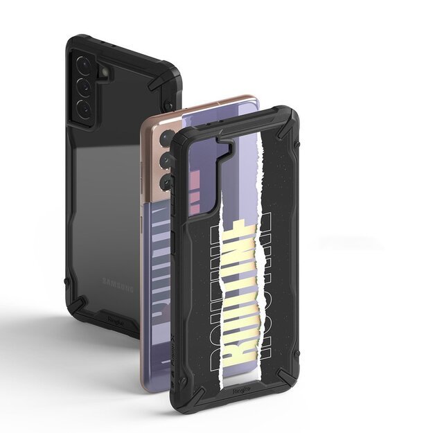 Ringke Fusion X Design durable PC Case with TPU Bumper for Samsung Galaxy S21+ 5G (S21 Plus 5G) black (Routine) (XDSG0054) 4