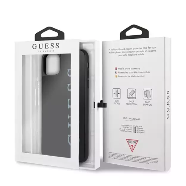 Guess GUHCN65LGMLBK iPhone 11 Pro Max black/black hard case Glitter Logo 6