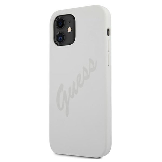 Guess GUHCP12SLSVSCR iPhone 12 mini 5.4&quot  cream/cream hardcase Script Vintage 1