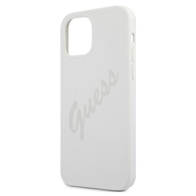 Guess GUHCP12SLSVSCR iPhone 12 mini 5.4&quot  cream/cream hardcase Script Vintage 5