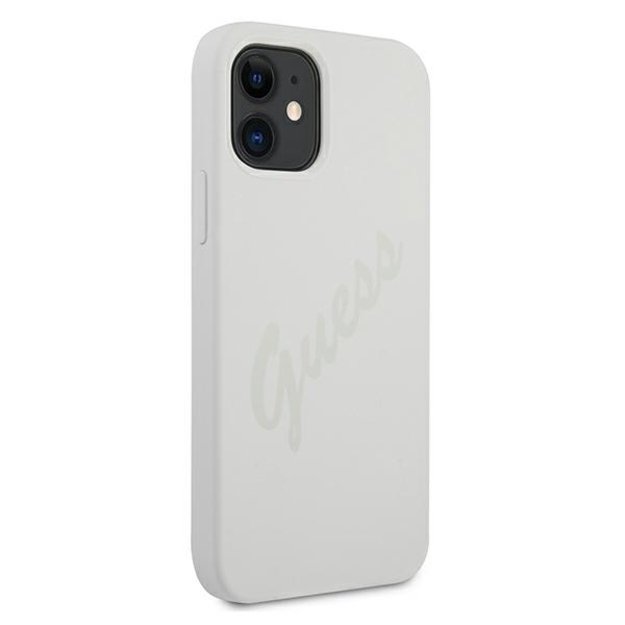 Guess GUHCP12SLSVSCR iPhone 12 mini 5.4&quot  cream/cream hardcase Script Vintage 3