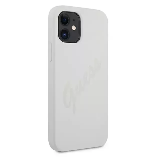 Guess GUHCP12SLSVSCR iPhone 12 mini 5.4&quot  cream/cream hardcase Script Vintage 10