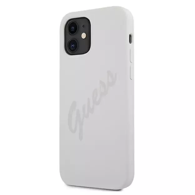 Guess GUHCP12SLSVSCR iPhone 12 mini 5.4&quot  cream/cream hardcase Script Vintage 8