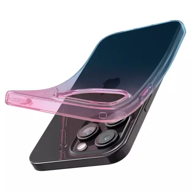 Spigen Liquid Crystal iPhone 15 Pro Case - Pink/Blue 10