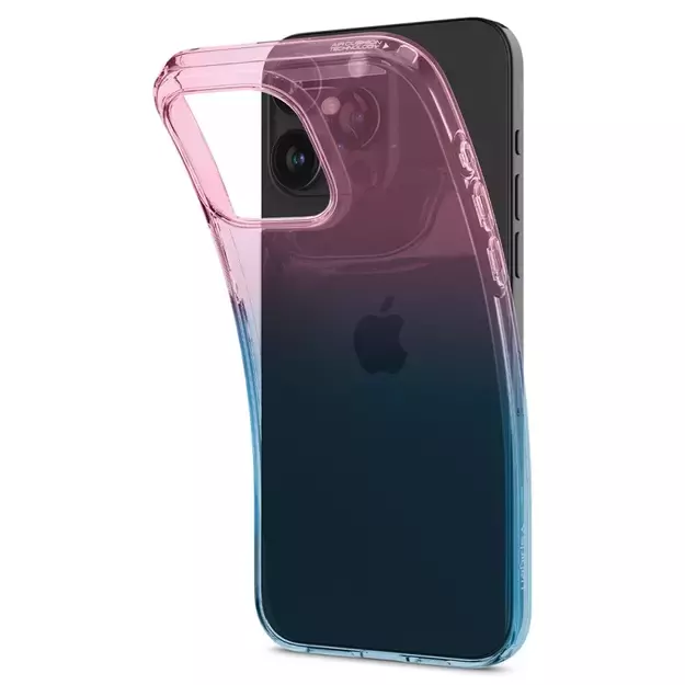Spigen Liquid Crystal iPhone 15 Pro Case - Pink/Blue 26