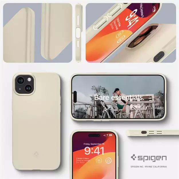 Spigen Thin Fit iPhone 15 Plus Case - Beige 13