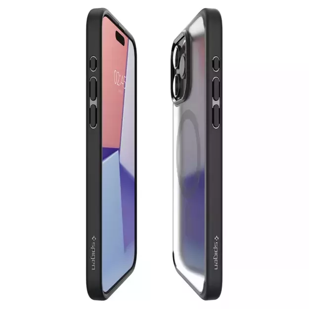 Spigen Ultra Hybrid Mag Case with MagSafe for iPhone 15 Pro Max - Clear Black 18