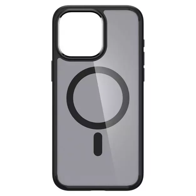 Spigen Ultra Hybrid Mag Case with MagSafe for iPhone 15 Pro Max - Clear Black 27