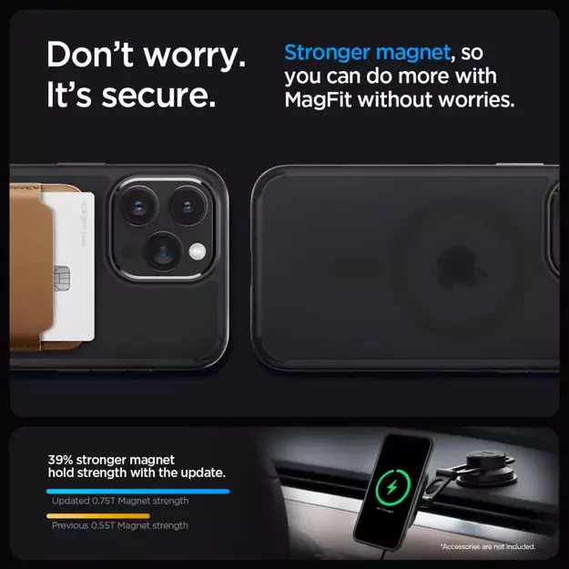 Spigen Ultra Hybrid Mag Case with MagSafe for iPhone 15 Pro Max - Clear Black 21