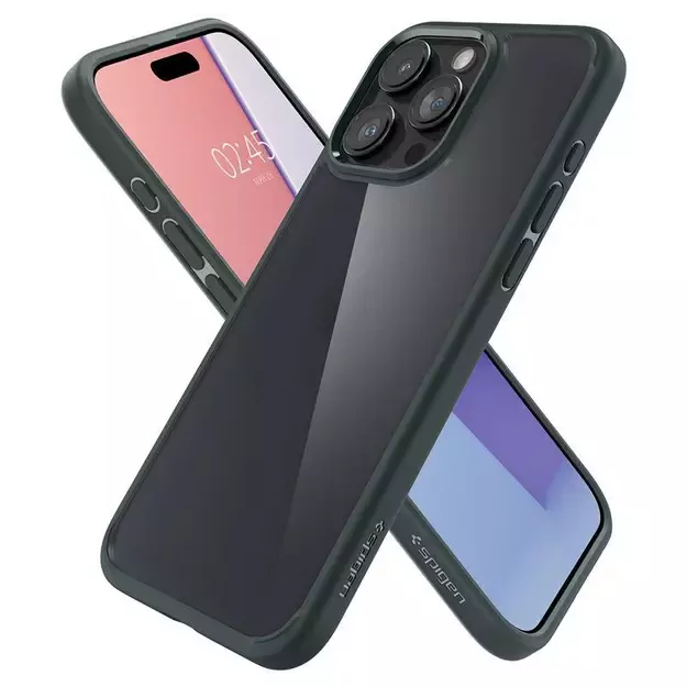 Spigen Ultra Hybrid iPhone 15 Pro Max Case - Dark Green 23