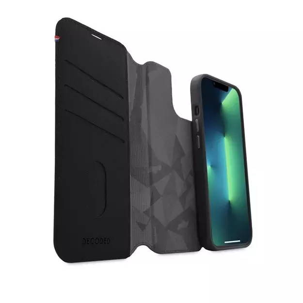 Decoded Detachable Wallet Case Leather with MagSafe with Flip for iPhone 14 Plus - Black 7