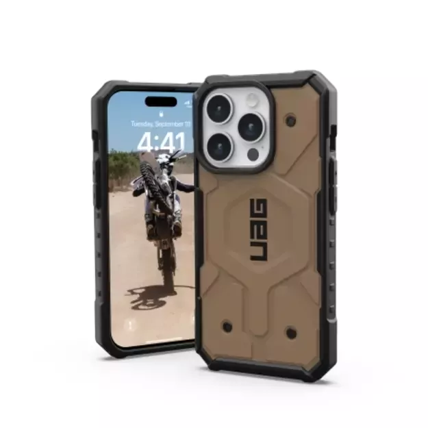 UAG Pathfinder MagSafe case for iPhone 15 Pro - brown 3