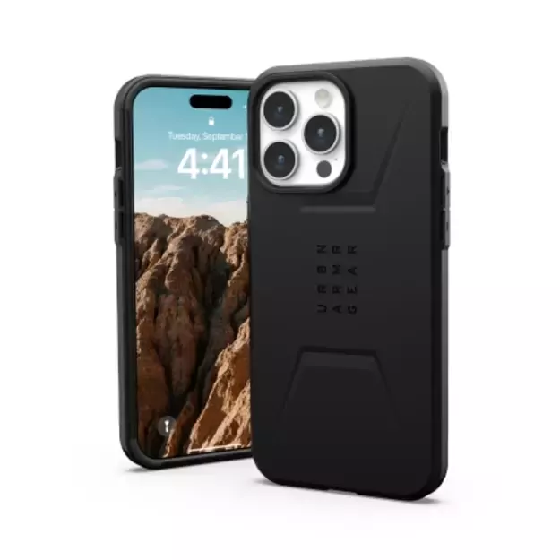UAG Civilian MagSafe case for iPhone 15 Pro Max - black 6