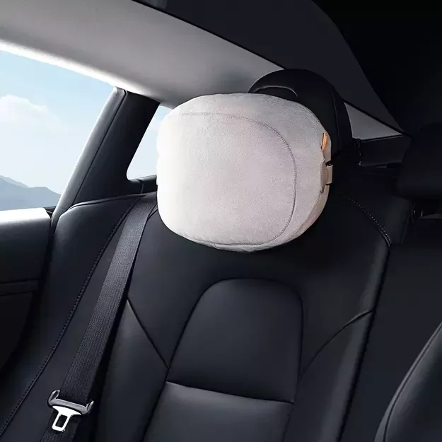 Baseus ComfortRide Series car headrest cushion with 2 materials - beige 10