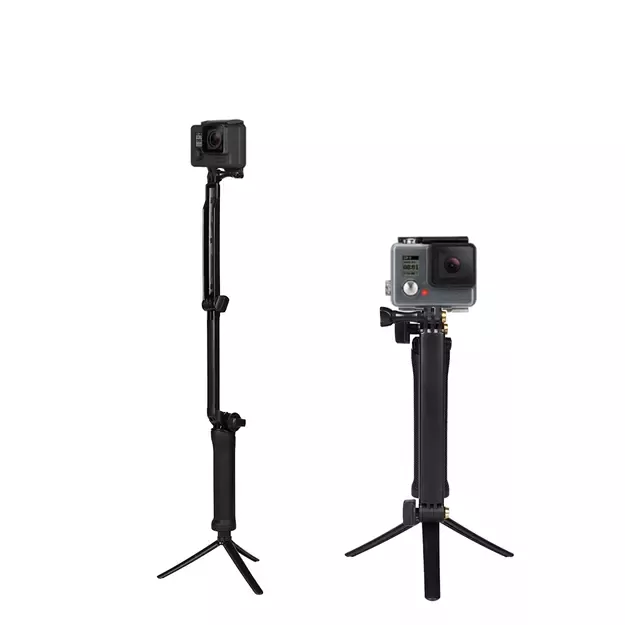 3 in 1 Monopod Tripod with Selfie Stick for GoPro - Black 3