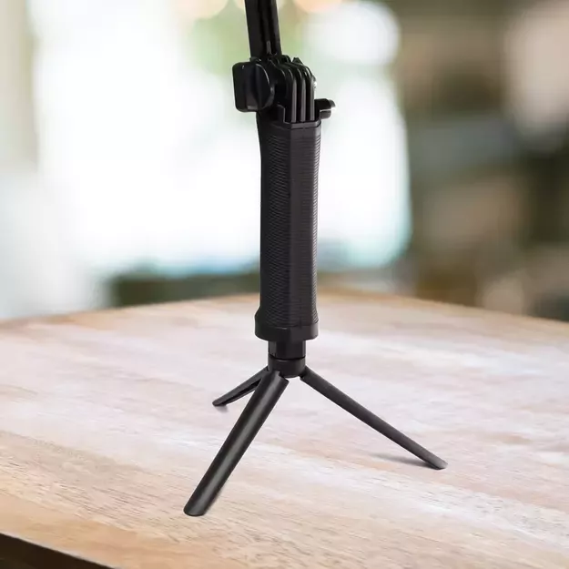3 in 1 Monopod Tripod with Selfie Stick for GoPro - Black 13